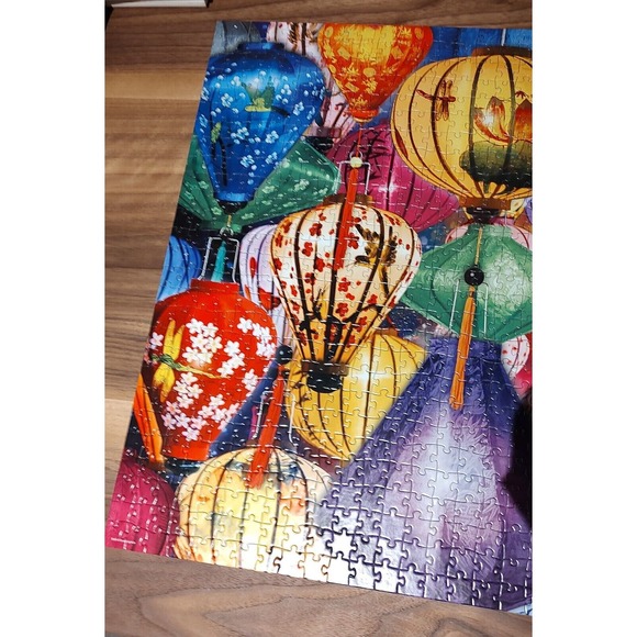 Eurographics 1000 Piece Jigsaw Puzzle Asian Lanterns Complete - Picture 3 of 8